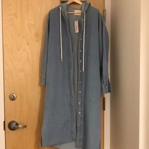 OAK+FORT long denim trench coat free size